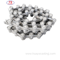 Precision casting conveyor link chains in galvanizing line